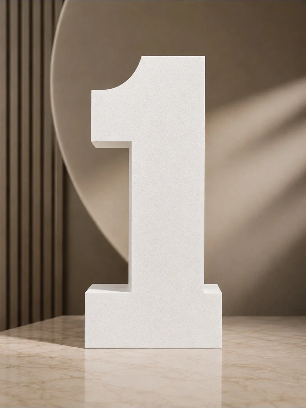Large Decorative Foam Number 1 / 30” Tall Event Props